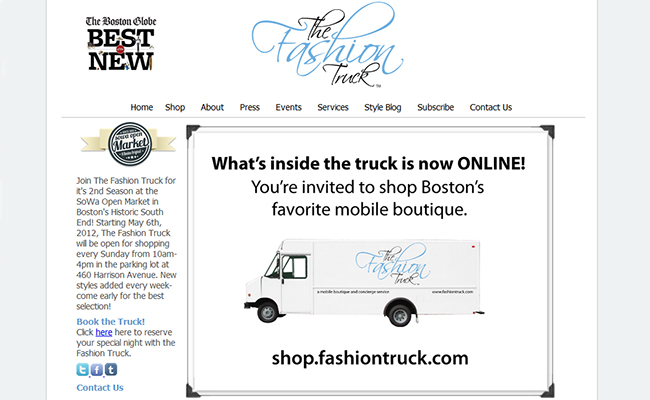 The Fashion Truck mobile Retail Boutique