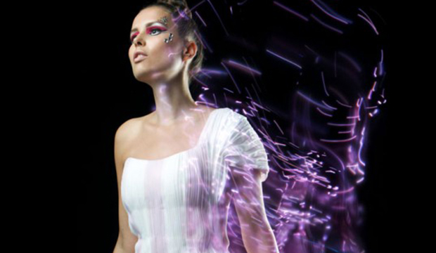 LED textile dress